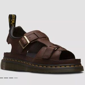 Dr. Martens HAYDEN Brown Leather Sandals